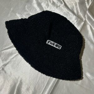 Edgy Black Bucket Hat with Bold Text